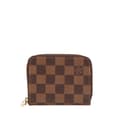Miniatyrbild 1 av 10: Pre-owned Louis Vuitton Damier Ebene Zippy Coin Purse Brown