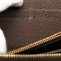Miniatyrbild 6 av 10: Pre-owned Louis Vuitton Damier Ebene Zippy Long Wallet Brown