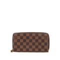 Miniatyrbild 1 av 10: Pre-owned Louis Vuitton Damier Ebene Zippy Long Wallet Brown