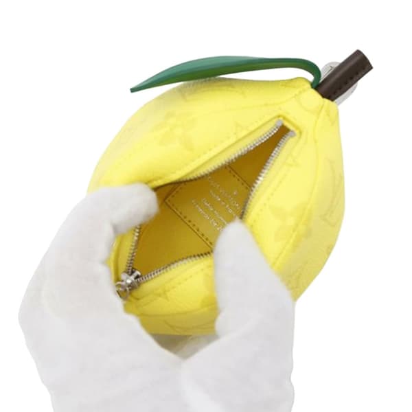 Pre-owned Louis Vuitton Monogram Lemon Pouch Yellow