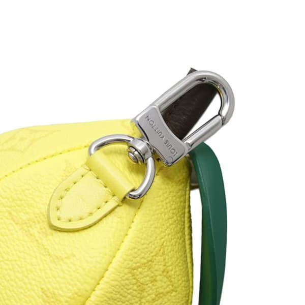Pre-owned Louis Vuitton Monogram Lemon Pouch Yellow