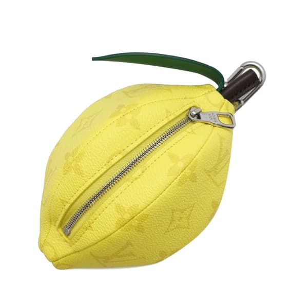 Pre-owned Louis Vuitton Monogram Lemon Pouch Yellow