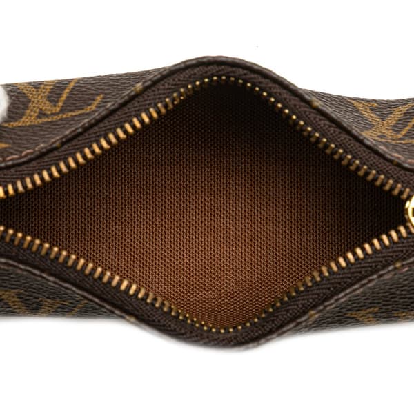 Pre-owned Louis Vuitton Monogram Etui Golf Ball Case Brown