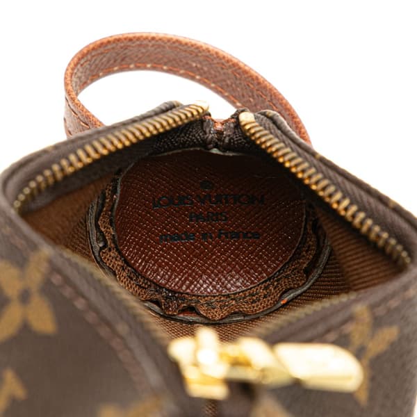 Pre-owned Louis Vuitton Monogram Etui Golf Ball Case Brown