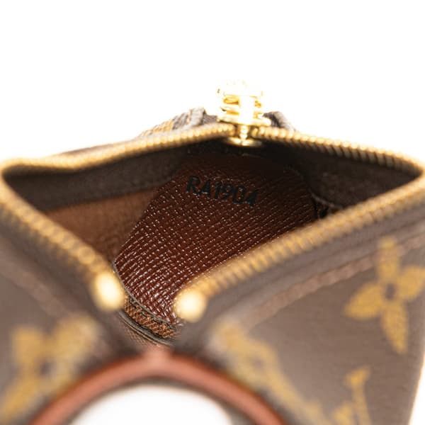 Pre-owned Louis Vuitton Monogram Etui Golf Ball Case Brown