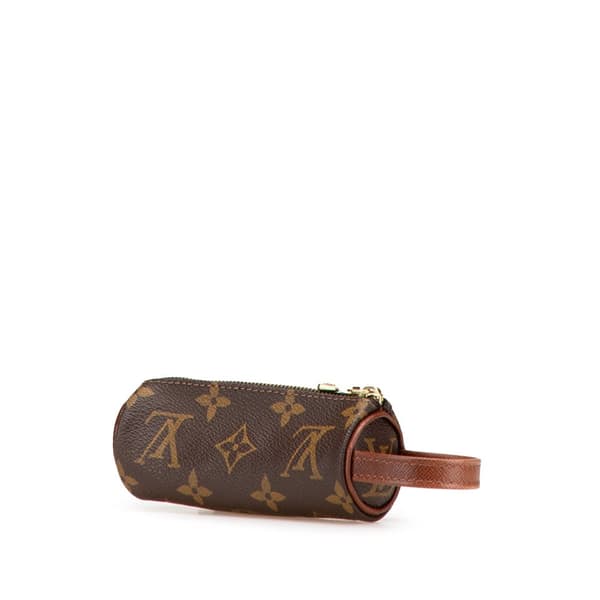 Pre-owned Louis Vuitton Monogram Etui Golf Ball Case Brown
