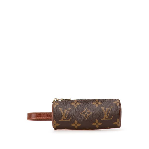 Pre-owned Louis Vuitton Monogram Etui Golf Ball Case Brown