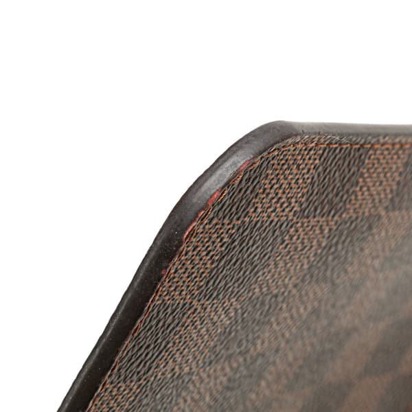 Pre-owned Louis Vuitton Damier Ebene Neverfull Pouch MM Brown