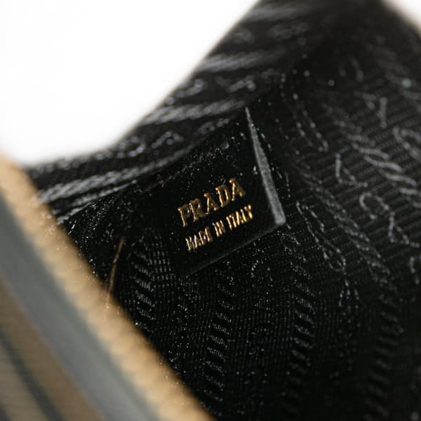 Pre-owned Prada Saffiano Pouch Black