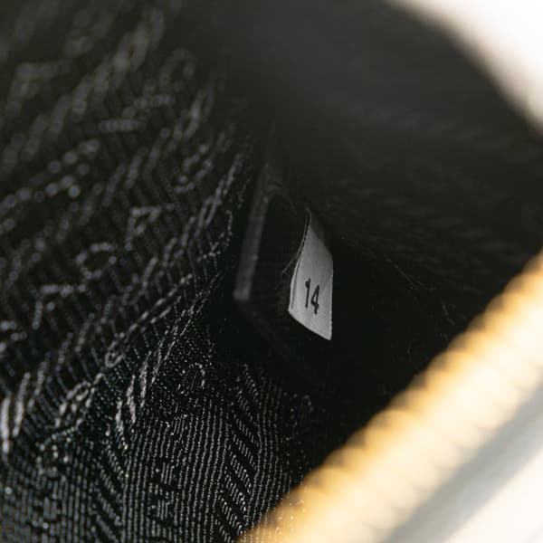 Pre-owned Prada Saffiano Pouch Black