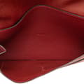 Miniatyrbillede 5 af 10: Pre-owned Hermès Togo Dogon Duo Wallet GM Red
