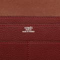 Miniatyrbillede 7 af 10: Pre-owned Hermès Togo Dogon Duo Wallet GM Red