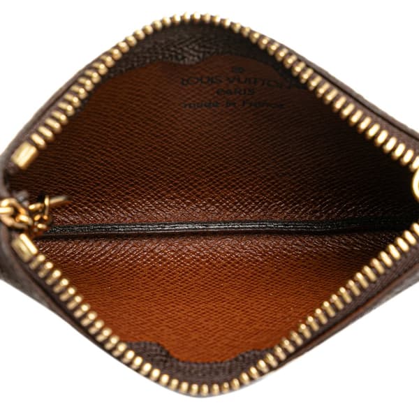 Pre-owned Louis Vuitton Monogram Key Pouch Brown