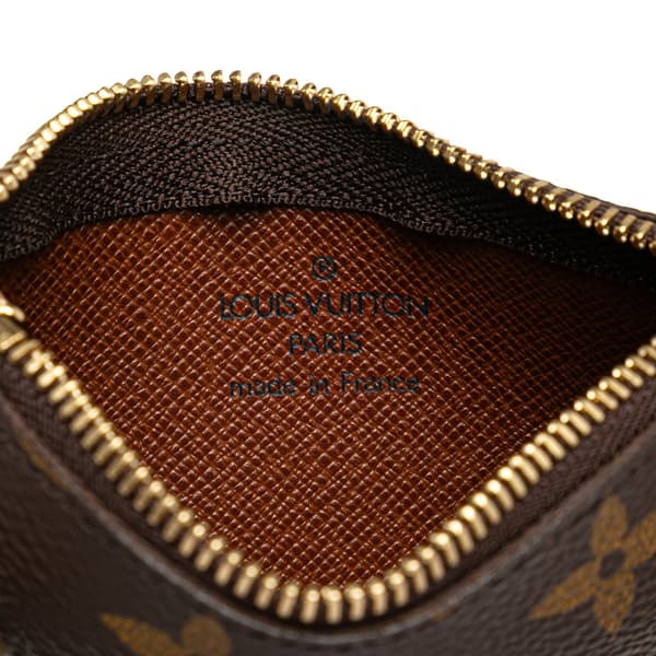 Pre-owned Louis Vuitton Monogram Key Pouch Brown