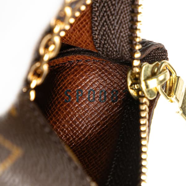 Pre-owned Louis Vuitton Monogram Key Pouch Brown