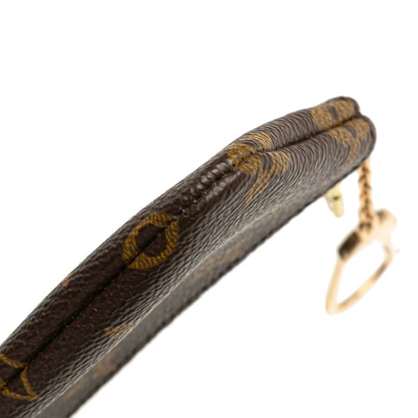 Pre-owned Louis Vuitton Monogram Key Pouch Brown