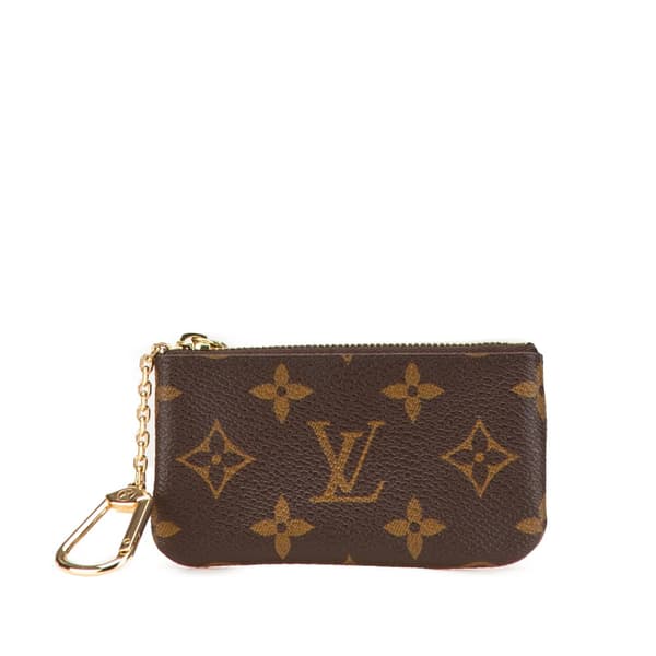 Pre-owned Louis Vuitton Monogram Key Pouch Brown