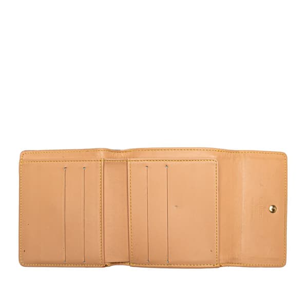 Pre-owned Louis Vuitton Monogram Multicolore Porte Monnaie Billets Wallet White