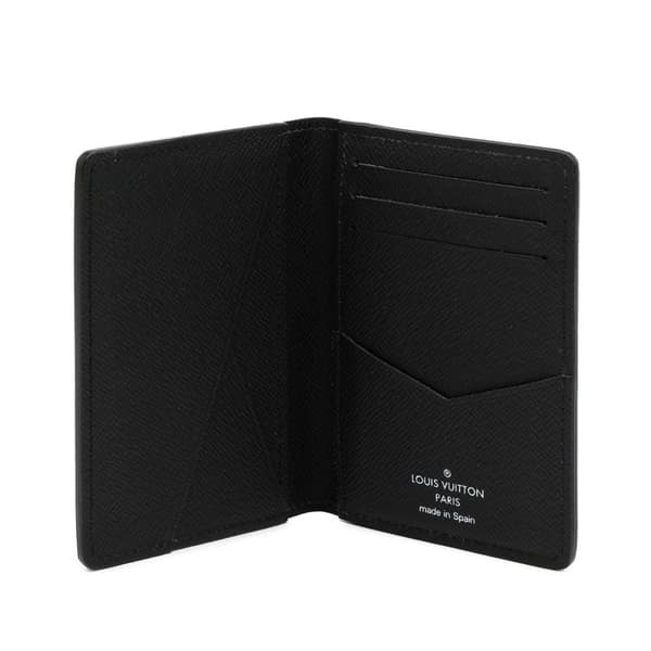 Pre-owned Louis Vuitton Damier Graphite Pocket Organizer Black