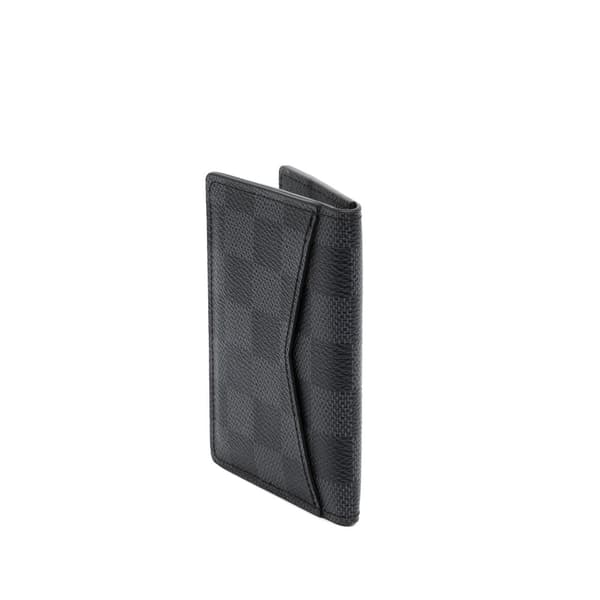 Pre-owned Louis Vuitton Damier Graphite Pocket Organizer Black