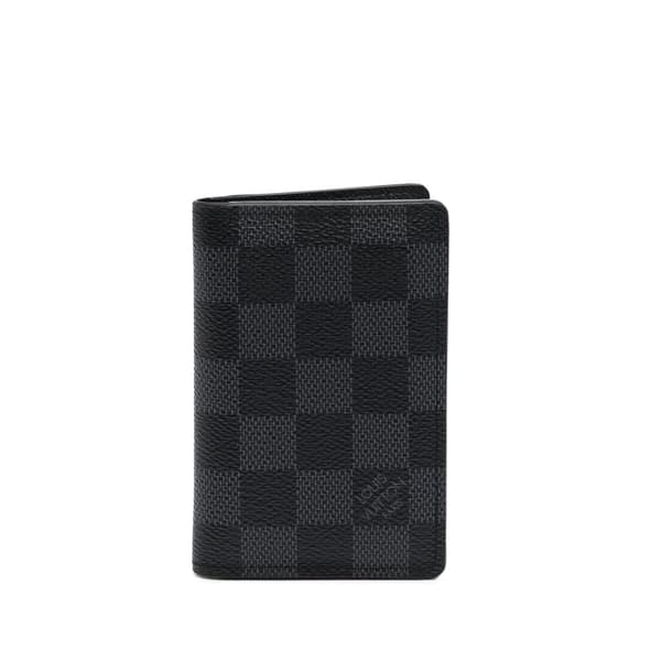 Pre-owned Louis Vuitton Damier Graphite Pocket Organizer Black