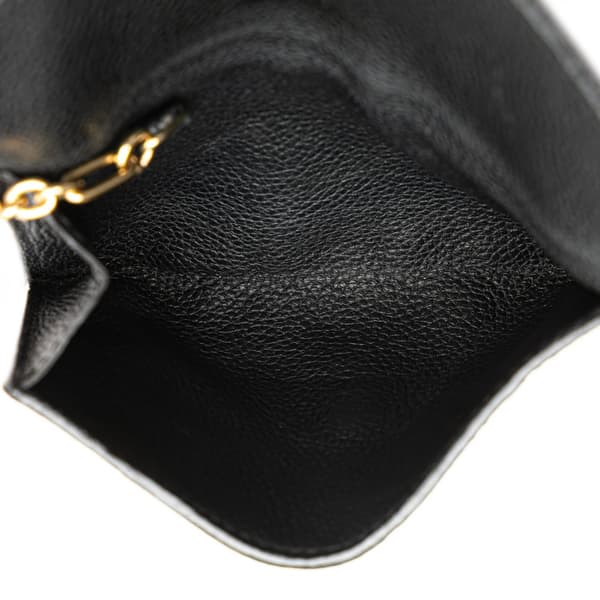 Pre-owned Louis Vuitton Monogram Empreinte Key Pouch Black