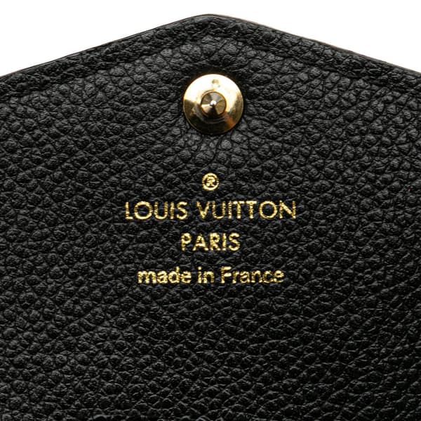 Pre-owned Louis Vuitton Monogram Empreinte Key Pouch Black