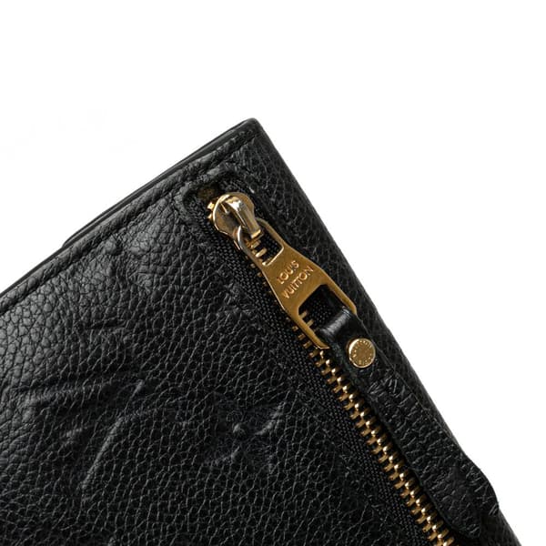 Pre-owned Louis Vuitton Monogram Empreinte Key Pouch Black
