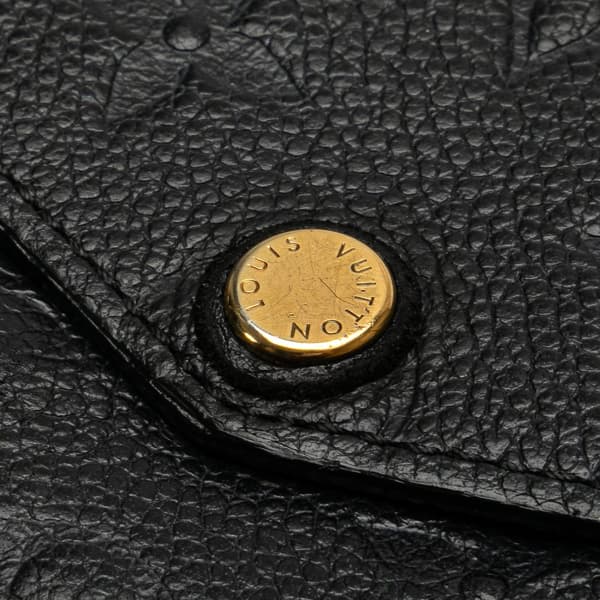 Pre-owned Louis Vuitton Monogram Empreinte Key Pouch Black