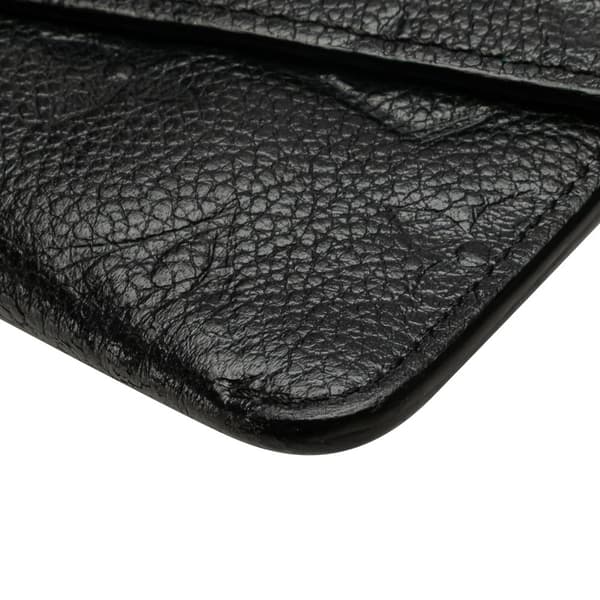 Pre-owned Louis Vuitton Monogram Empreinte Key Pouch Black
