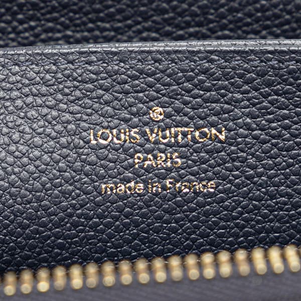 Pre-owned Louis Vuitton Monogram Empreinte Zippy Long Wallet Blue