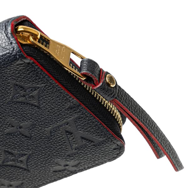 Pre-owned Louis Vuitton Monogram Empreinte Zippy Long Wallet Blue
