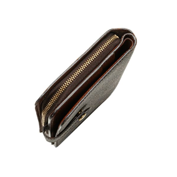 Pre-owned Louis Vuitton Monogram Porte Papier Zipped Wallet Brown