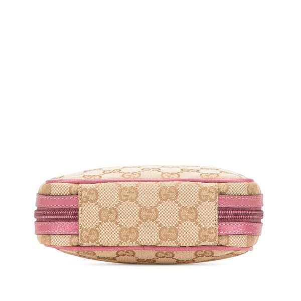 Pre-owned Gucci GG Canvas Pouch Brown
