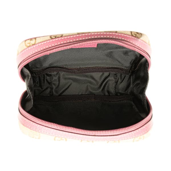 Pre-owned Gucci GG Canvas Pouch Brown
