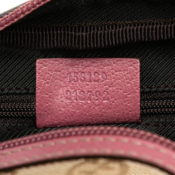 Pre-owned Gucci GG Canvas Pouch Brown