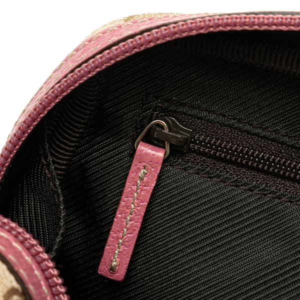 Pre-owned Gucci GG Canvas Pouch Brown