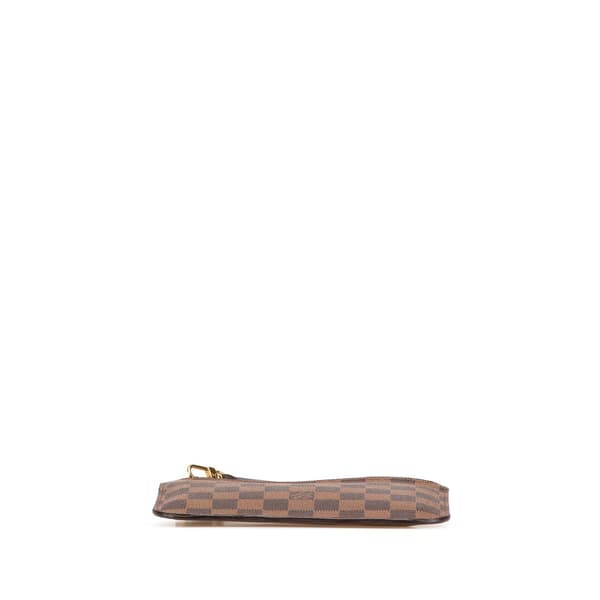 Pre-owned Louis Vuitton Damier Ebene Neverfull PM Pouch Brown