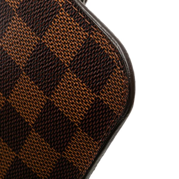 Pre-owned Louis Vuitton Damier Ebene Neverfull PM Pouch Brown