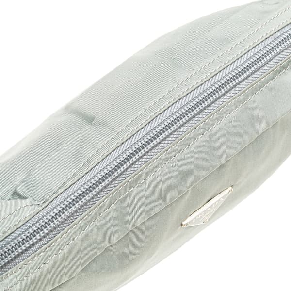 Pre-owned Prada Tessuto Pouch Gray