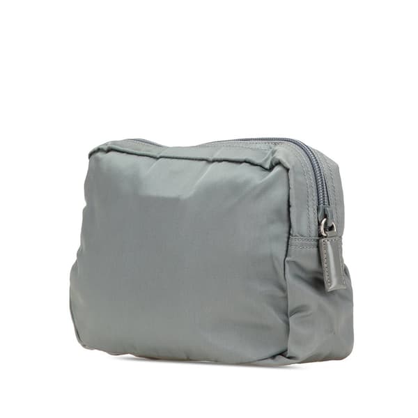 Pre-owned Prada Tessuto Pouch Gray