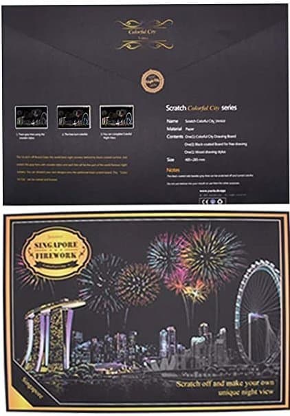 Raaputusarpa Singaporen panoraama 40x28 cm