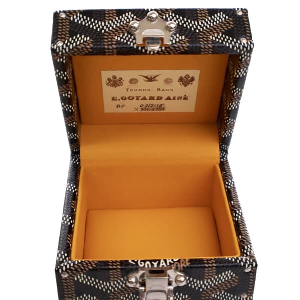 Pre-owned Goyard Goyardine Regence Trunk Black