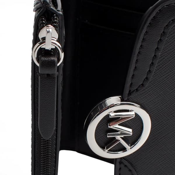 Portfölj - Michael Kors - Leida - Saffiano-läder - Svart - Kompakt för kvinnor