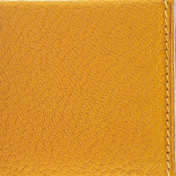 Pre-owned Hermès Chevre Mysore Grand Papa 6 Views Photo Holder PM Yellow