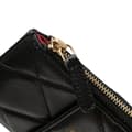 Miniatyrbild 7 av 10: Pre-owned Chanel CC Quilted Goatskin 19 Phone and Card Holder Black
