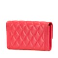 Miniatyrbild 2 av 10: Pre-owned Chanel CC Quilted Lambskin Boy Flap Wallet Pink
