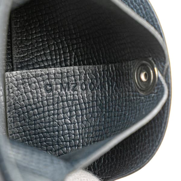 Pre-owned Hermès Epsom Bastia Coin Pouch Blue