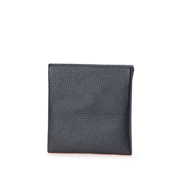 Pre-owned Hermès Epsom Bastia Coin Pouch Blue