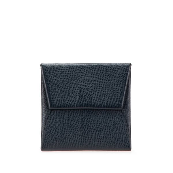 Pre-owned Hermès Epsom Bastia Coin Pouch Blue